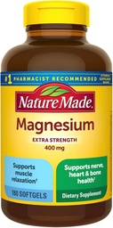 Nature Made Extra Strength Magnesium 400 mg., 180 Softgels