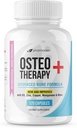OsteoTherapy+ Advanced Bone Support Supplement - Vitamin C, MK4/MK7, High Absorbing Calcium, Manganese, Magnesium