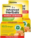 From the Makers of Dramamine, Advanced Herbals, Non-Drowsy, Motion Sickness Relief, Made with Natural Ginger, 18 Count, 2 Pack