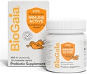 BioGaia Immune Enfants actifs : Probiotique + vitamine D pour la santé digestive et immunitaire : 3 ans et plus Allergène, lait, soja et sans gluten : confiance des pédiatres : 30 jours d'approvisionnement