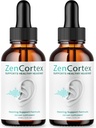 (2 Pack) Zencortex For Tinnitus Relief - Official Formula - Zencortex Drops for Ears, Zen Cortex 24 Tinnitus Drops Liquid Supplement Reviews, Zen Cortex Hearing Support Formula, Zencortex Oral (4oz)