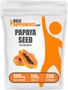 BulkSupplements.com Papaya Seed Powder - Carica Papaya Seed, Nutritional Supplement, for Digestive & Gut Support - Gluten Free, 500mg per Serving, 100g (3.5 oz) (Pack of 1)
