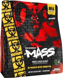 Poudre de protéines de gain de poids mutant - Protéine riche en calories pour masse maigre, construction musculaire et en vrac - 5 livres - Chocolate Fudge Brownie