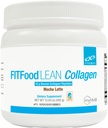 XYMOGEN FIT Food Lean Collagen - Bovine Peptides Powder with HMB + Vitamin D3-15g Collagen Protein to Support Muscle Recovery - Mocha Latte (13.83 oz)