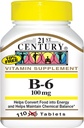 21st Century B-6 100 mg - 110 Tablets, Pack of 6