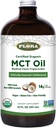 Flora - MCT Oil Certified Organic - Supports Muscle Energy & Brain Health - Contains C8 Caprylic Acid & C10 Capric Acid - Non-GMO, Gluten-Free, Vegan & Keto-Friendly - 32 fl. oz. Glass Bottle