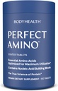 BodyHealth PerfectAmino (150 ct) Comprimés faciles à avaler, Supplément d'acides aminés essentiels avec BCAA, Protéine végétalienne pour pré/post entraînement et récupération musculaire avec Lysine, Tryptophane, Leucine, méthionine
