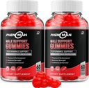 Phénoman pour les hommes Gummies – Phéno Man Max Performance, Phénoman Formule avancée, Supplément naturel extra-fort pour la croissance musculaire et le soutien de la santé globale et critiques (2 Pack – 120 Gummies)