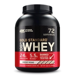 Optimum Nutrition Gold Standard 100% Whey Protein Powder, Rocky Road, 5 livres (paquetage mai Vary)