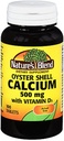 Nature's Blend Oyster Shell Calcium 500mg with Vitamin D3, 100 Tablets (Pack of 3)