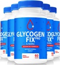 (5 Pack) Glycogen Fix Pro Capsules, Formule de soutien du sang tout naturel, Supplément Premium pour soutenir un mode de vie sain et maintenir des niveaux stables, Avis officiels GlycogenFix Pro (300 Capsules)