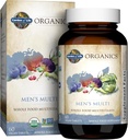 Garden of Life Organics Whole Food Multivitamin for Men, 60 Tablets, Vegan Mens Vitamins and Minerals for Health and Well-Being, Certified Organic Vegan Multi
