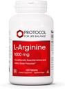 PROTOCOL FOR LIFE BALANCE L-Arginine 1,000mg - Amino Acid - Urea Detox - Protein Protection - 120 Veg Caps
