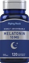 Piping Rock Melatonin 10mg.120 Capsules Softgel Supplément de libération rapide
