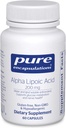 Encapsulations pures Acide alpha lipoïque 200 mg - 200 mg ALA - Soutien du foie et des antioxydants* - pour Nerve Health & Carb Métabolisme - Supplément végétalien et non OGM - 60 capsules