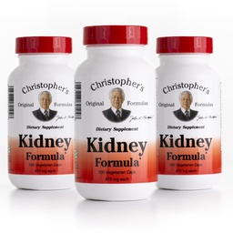 Christopher's Original Formulas Kidney Formula - Cleanse Detox & Repair Formula - Herbal Blend Support - Pack of 3
