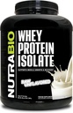 NutraBio 100% Whey Protein Isolate Protein Powder, 25g Protein with Complete Amino Acid Profile, Non-GMO, Soy & Gluten Free, Low Carb, Low Calorie Whey Protein Powder, Raw Unflavored, 5 Lbs