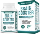 Purely Optimal Brain Booster Nootropic Supplement – Brain Support for Memory, Focus, Clarity, Jitter-Free Energy for Adults, Seniors– with Ginkgo Biloba, Alpha GPC, Lion’s Mane – 60 Capsules