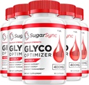 (5 Pack) SugarSync Glycogen – Sugar Sync Capsule Cleaner, Sugar Sync Pills, Formule avancée pour le bien-être général, SugarSync Reviews, 300 Capsules