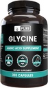 Ingrédients originaux purs Glycine (365 Capsules) Pas de Magnésium ou de Rice Filters, Toujours Pure, Verified Lab