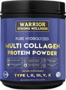 Pure Hydrolysed Multi Collagen Protein Powder, Collagen Powder, Boost Energy, pour l'élasticité cutanée vieillissante, le soutien de la croissance des cheveux et des ongles, la santé articulaire (non aromatisée)