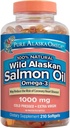 Pure Alaska Omega-3 Huile de saumon sauvage d'Alaska 1000mg 210 ct