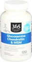 365 par Marché des aliments entiers, Glucosamine Chondroïtine et MMS, 120 Capsules