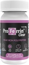 Proferrin Clear 30ct-US Fabriqué en fer heme pour haute absorption, facile sur GI Tract-US naturel, certifié NSF, colorant gratuit