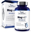 1MD Nutrition MagMD Plus - Magnesium with Zinc & D3 | Promotes Heart Health, Supports Bone & Muscle Strength, and Aids Immune System - 120 Ct