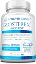 Sciences approuvées Zosterex - Extra-Strength L-Lysine 1000mg, Complexe Vitamine B, Zinc - Soutien immunitaire et traitement des plaies froides - 60 Capsules de végétalien - 1 bouteille