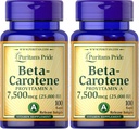 La fierté de Puritan Beta Carotène pour la santé immunitaire et oculaire pour soutenir un système immunitaire sain 100 Softgels (paquet de 2)