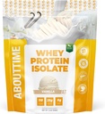 Au sujet du temps Whey Protéine Isolate poudre 25g Vanille, ingrédients naturels, non-OGM, sans gluten, sans lactose, sucre zéro, faible teneur en glucides, 32 portions