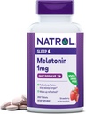 Natrol Fast Dissolve Melatonin 1 mg, Supplements for Restful Sleep, Sleep Support for Adults, 200 Strawberry-Flavored Melatonin Tablets, Up to a 200 Day Supply