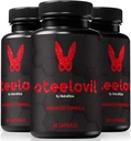 (3 Pack) Capsules Steelovil pour hommes, pilules officielles Steelovil pour un soutien complet, All Natural Male supplément pour soutenir l'énergie et la santé globale, pastilles en acier (180 capsules)