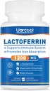Lactoferrin Supplement 1200mg for Healthy Immune Support-Gluten-Free, Vegetarian - 60 Softgels