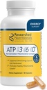 Researched Nutritionals ATP 360 - Mitochondrial Supplements to Support Entire Energy Cycle & Cell Membranes - Clinically Researched ATP Supplements, High Dose CoQ10, R-Lipoic Acid & PQQ, 90 Capsules