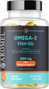 Omega-3 Huile de poisson 1200mg 90 Capsules de gel souple