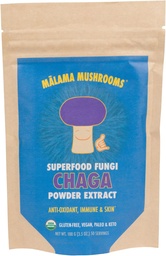 Chaga Extract Powder by Malama, Organic Fruiting Body Chaga Mushroom Powder, Superfood Adaptogenic, Supports Immune System, Skin Health, and Fatigue, 100 Servings