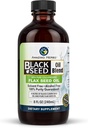 Amazing Herbs Cold-Pressed Black Seed and Flax Seed Oil Blend - sans gluten, sans OGM, élevé en oméga 3, 6 et 9, soutient la fonction articulaire, cérébrale et cardiaque - 8 Fl Oz