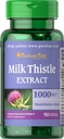Puritan's Pride Milk Thistle 1000mg, 4:1 Extract (Silymarin), 90 Count