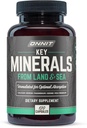 Minéraux clés onnit: Calcium, Magnésium, Molybdène et Supplément Iodine (120ct)