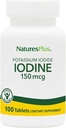 NaturesPlus Potassium Iodide - 150 mcg, 100 Vegan Tablets - Thyroid Support Supplement, Supports Respiratory Health - Vegetarian, Gluten Free - 100 Servings