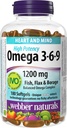 Webber Naturals High Potency Omega 3-6-9, 180-Count