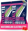 Vitalyte Electrolyte Powder Drink Mix, Isotonic Electrolyte Hydration Mix, Gluten Free Post Workout Powder Mix, Pack of 2, 35 oz. Each, Watermelon Flavor