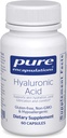 Encapsulations pures Acide hyaluronique - pour l'hydratation de la peau, la lubrification articulaire et la santé articulaire* - Absorption efficace - Sans gluten - Vegan & Non-OGM - 60 capsules
