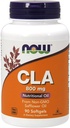 NOW Foods CLA, 800 mg, 90 Softgels