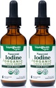 LIQUIDHEALTH USDA Organic Nascent Iodine Liquid Drops, Pure Iodine Supplement for Thyroid & Immune Support, Energy Supplement - Made in USA, Vegan, Colorless, Tasteless Tincture (2 Pack)