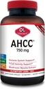 Olympian Labs Premium Supplément AHCC 750mg de AHCC par gélule – Soutient la santé immunitaire, la fonction hépatique et l'activité des cellules tueuses naturelles - Bulk 120 portions