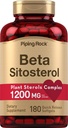 Piping Rock Beta Sitostérol Supplément pour les hommes 1200 mg 180 Softgels