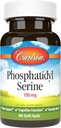 Carlson - Phosphatidyl Serine, 100 mg, non OGM, fonction cérébrale, 90 softgels
